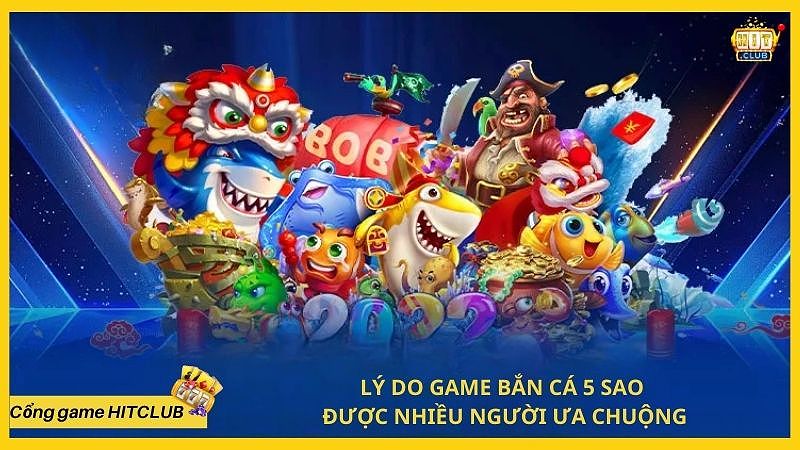 Đồ họa sống động trong game bắn cá 5 sao