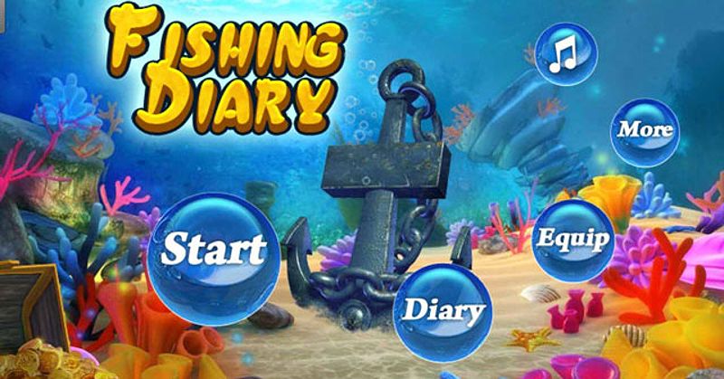 Hình ảnh game Fishing Diary với nhật ký ghi lại cuộc săn bắt cá.